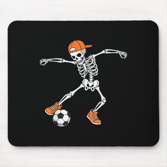 Halloween Soccer Skeleton Football Trick Or Treat  Musmatta (Framsidan)