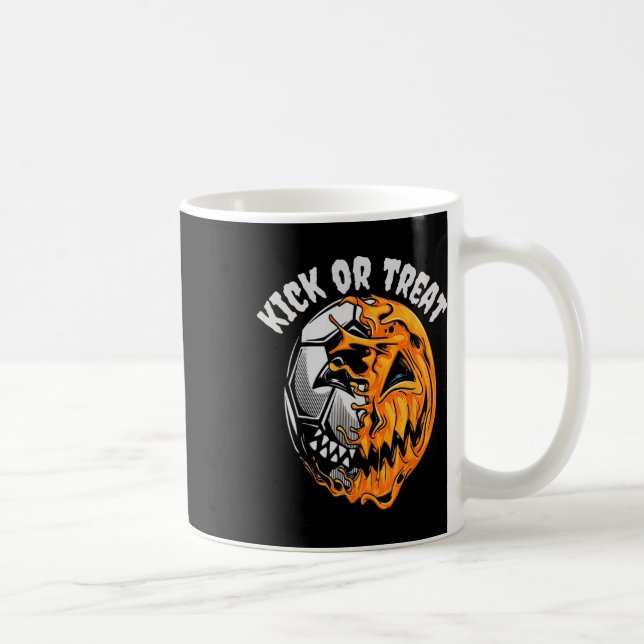 Halloween Soccer Skeleton Kaffemugg (Höger)