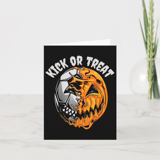 Halloween Soccer Skeleton Kort (Framsida)