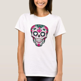 Halloween-SOCGAR SKULL lätt kostym Mexiko Dag Dead T Shirt