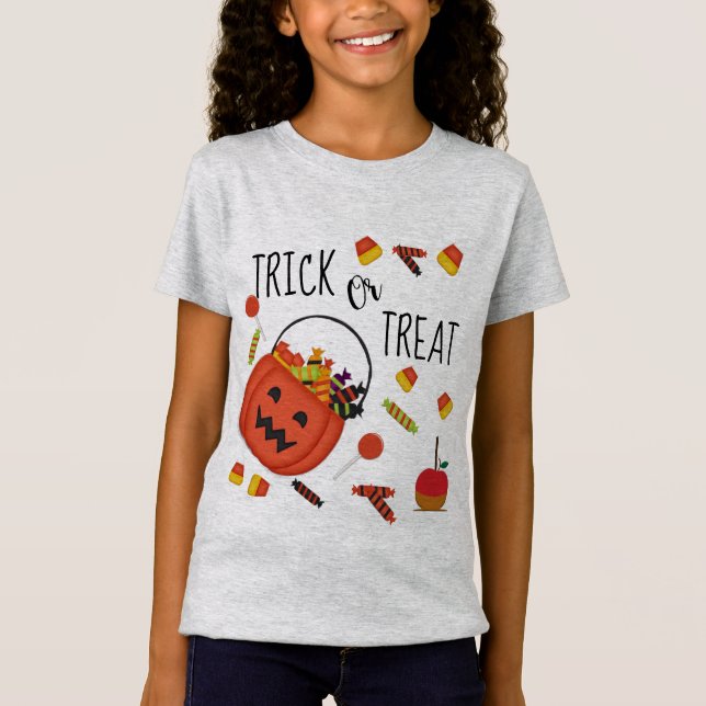 Halloween-sockerdesign T Shirt (Framsida)