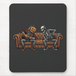 Halloween Soffa Co-Op Spelande Duo Musmatta