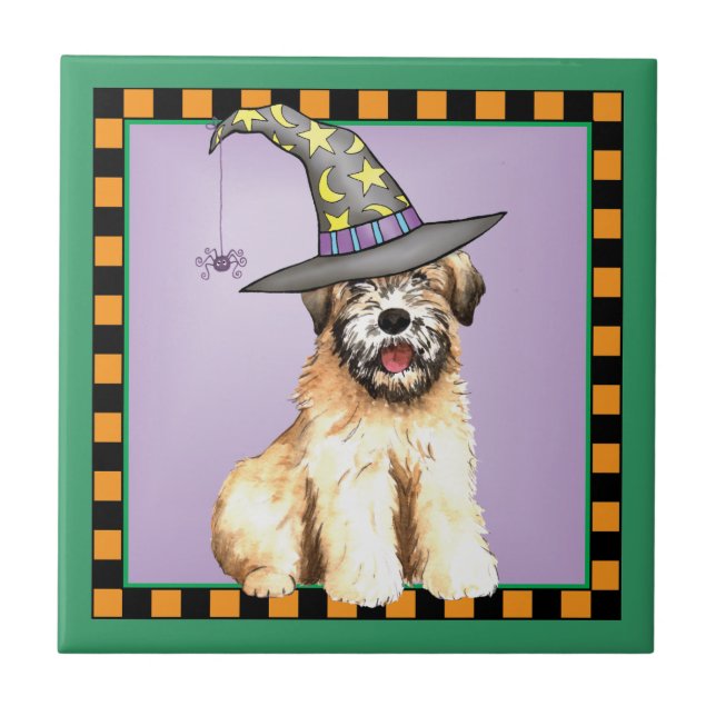 Halloween Soft Jackat Wheaten Terrier Kakelplatta (Framsidan)