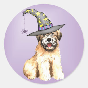 Halloween Soft Jackat Wheaten Terrier Runt Klistermärke