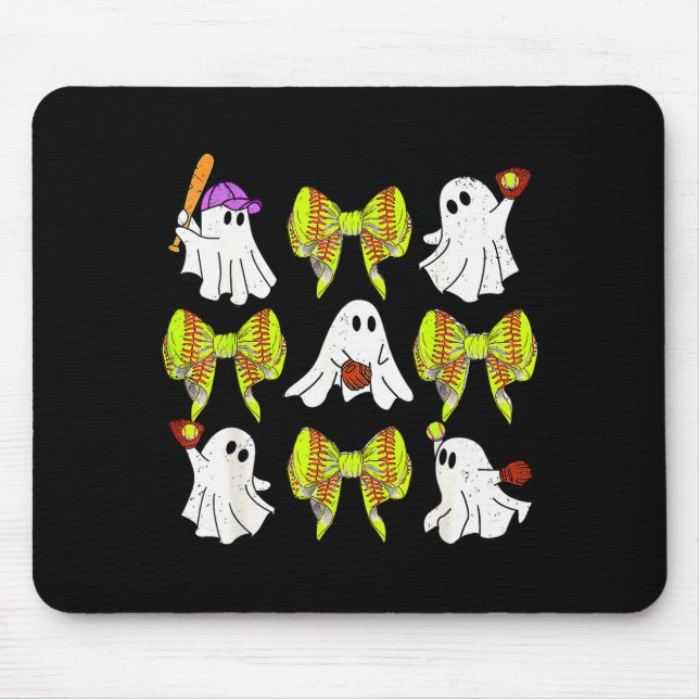 Halloween Softball Ghosts Softball Daughter Girls  Musmatta (Framsidan)
