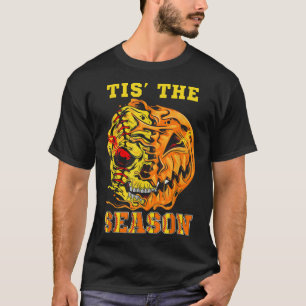 Halloween Softball Tis Season Pumpkin Softball T Shirt