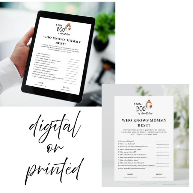 Halloween som känner till Mamma Best Baby Shower G Inbjudningar (Skapare uppladdad)