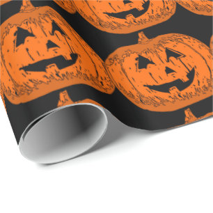 halloween som slår in papper, halloween gåvasjal presentpapper