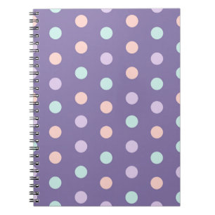 Halloween sömlös mönster med polka dots isolat anteckningsbok