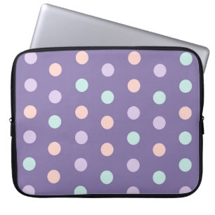 Halloween sömlös mönster med polka dots isolat laptop fodral