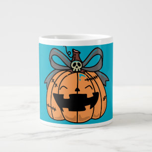 Halloween,Söt Ansikte Pumpa,Rolig , Jack O' Lanter Jumbo Mugg