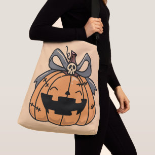 Halloween,Söt Ansikte Pumpa,Rolig Jack O' Lantern Axelväska