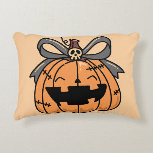 Halloween,Söt Ansikte Pumpa,Roligt ,Jack O' Lanter Prydnadskudde