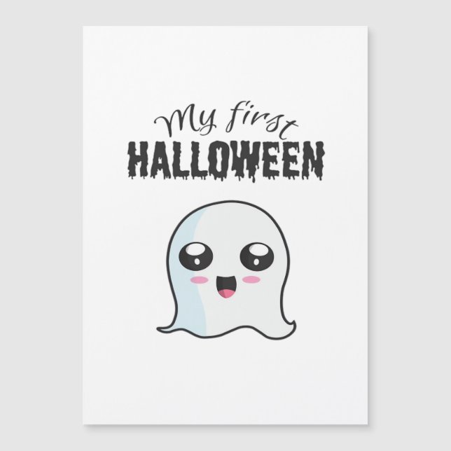 Halloween Söt Boo Nyfödd Babyflicka Första Hallowe (Framsida)