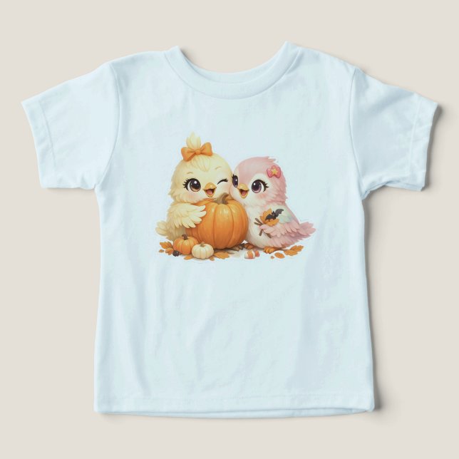 Halloween Söt Fågel Vän Barn Tröja (Design Framsida)