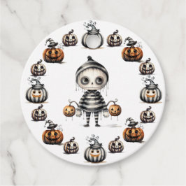 Halloween söt Ghoul och Pumpkins Gåvor Etiketter