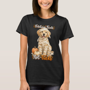 Halloween Söt Golden Retriever Mummy Busar T Shirt