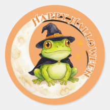 Halloween Söt Groda Padda Häxa