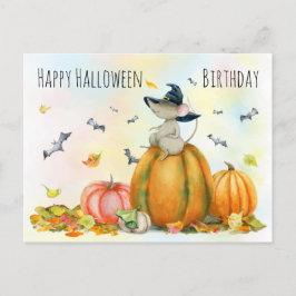 Halloween Söt Häxmus Postkort Vykort