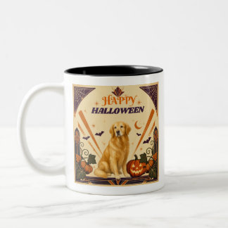 Halloween Söt Hund, Tvåtons Kaffemugg