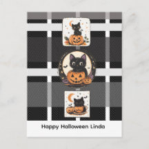 Halloween Söt Katt Höst