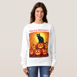 Halloween söt katt och Jackens lyktor T Shirt
