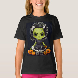 Halloween söt lilla frankensteins brud t shirt
