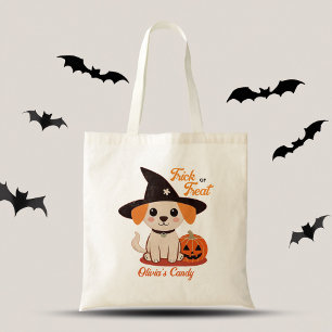 Halloween, söt marionett jack o lantern bus eller tygkasse