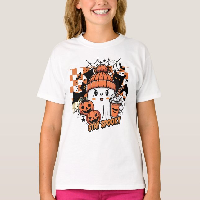 Halloween Söt Pumpa Höstfest  T Shirt (Framsida)