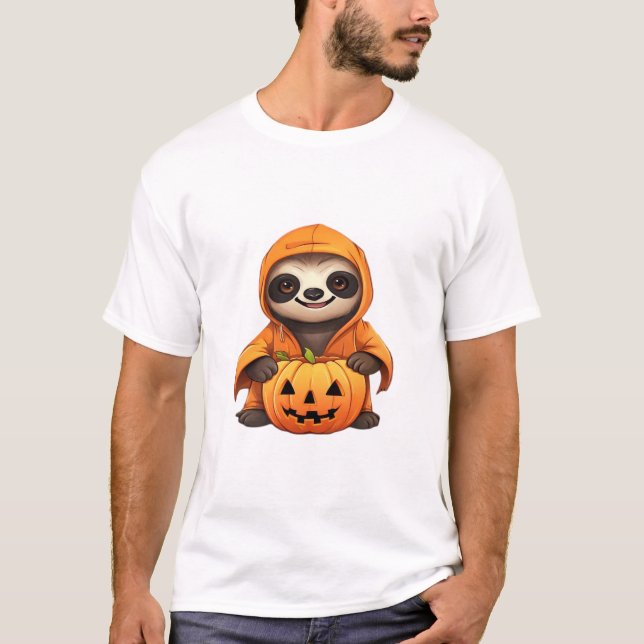 Halloween Söt Sengångare Klassisk T-Shirt (Framsida)