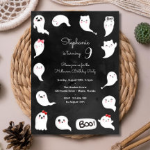 Halloween söt skrämmande spöken-födelsedagsfest