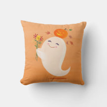 Halloween Söt Spöke och Blommor