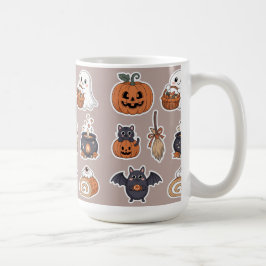 Halloween söt spöke trick och godis kaffemugg
