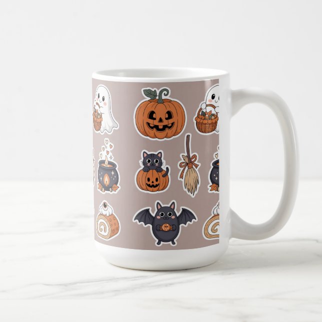 Halloween söt spöke trick och godis kaffemugg (Höger)