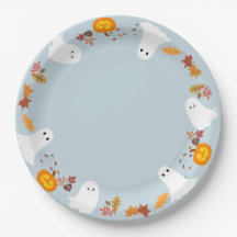 halloween söt spöken och pumpor