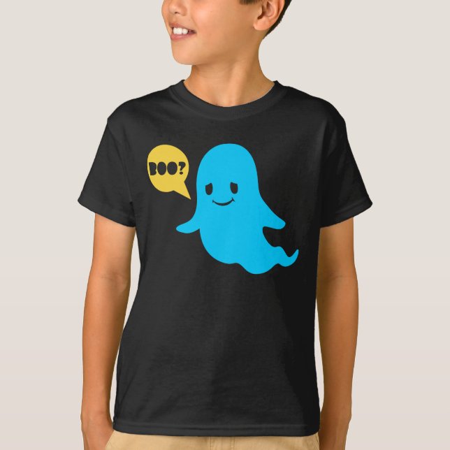 Halloween Söt Spöklik Boo T Shirt (Framsida)