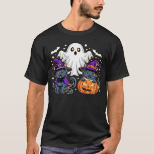 Halloween Söt Spöklik Pumpa Katt Klassisk T-Shirt_ T Shirt