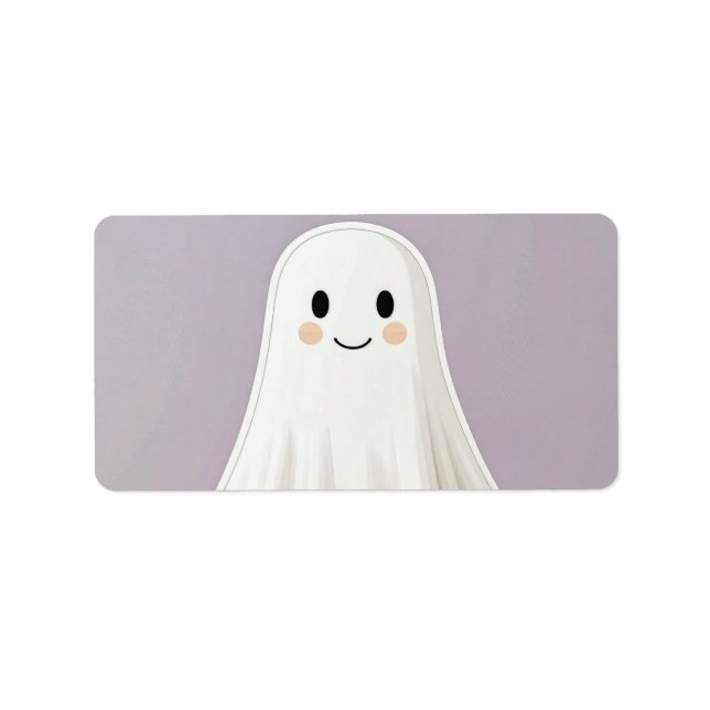 Halloween Söt Vänlig Adressetikett (Framsidan)