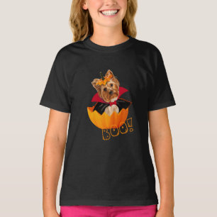 Halloween söt Yorkshire skräckpumpare Dracula T Shirt