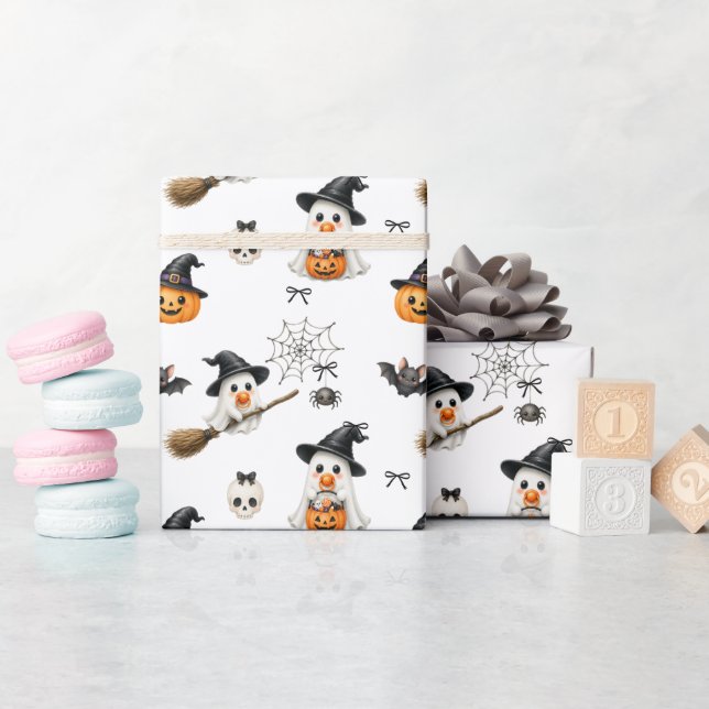 Halloween söta bebisar barn presentpapper (Baby Shower)