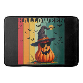 Halloween söta roliga pumpa vintage höst badrumsmatta