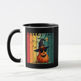 Halloween söta roliga pumpa vintage höst mugg