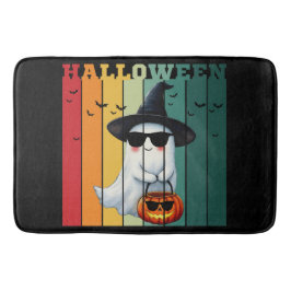 Halloween söta roliga spökpumpa presentidéer badrumsmatta