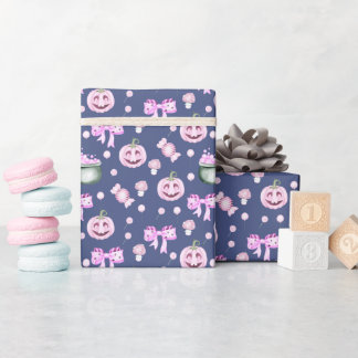 Halloween Söta Rosa Pumpapar Munstycke Presentpapper