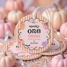 Halloween söta spöke födelsedagsfest förmånsetiket