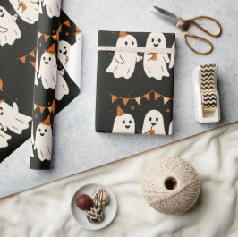 Halloween söta spöken del presentpapper
