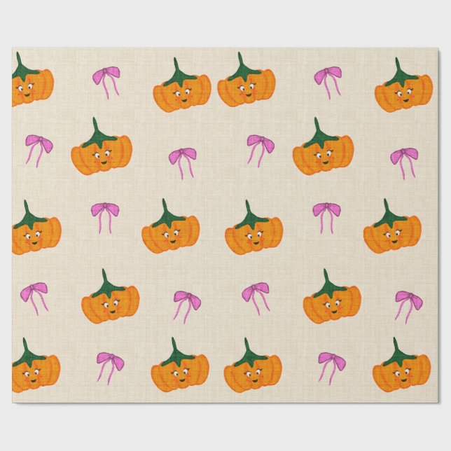Halloween sött design,  presentpapper (Platt)
