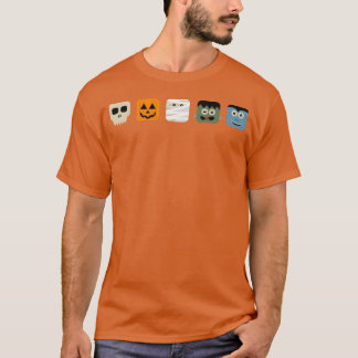 Halloween sött monster ansikte för barn och ungdom t shirt