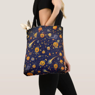 Halloween Space Pumpkin - Cosmic Jack-O'-Lantern Tygkasse