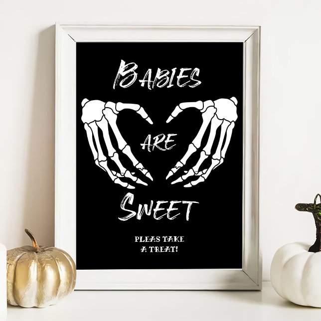 Halloween Spädbarn är sötat, babyskor Poster spel (Skapare uppladdad)